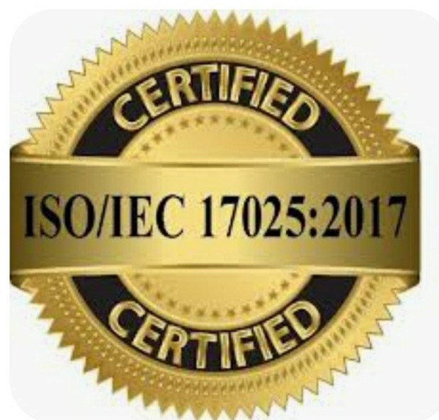 ISO/IEC 17025:2017 Certified