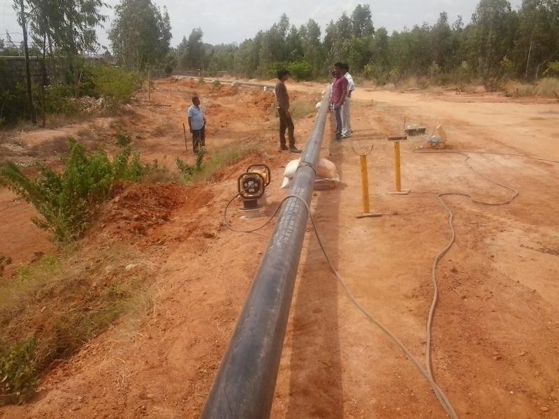 Field radiography on a gas pipeline weld joint