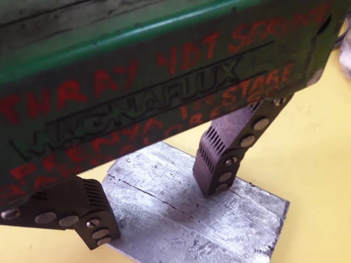 Magnetic Particle Test on Weld