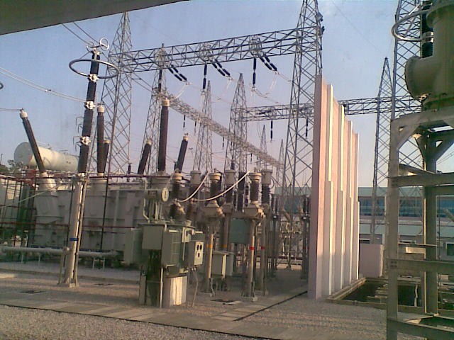 Testing at an electrical substation